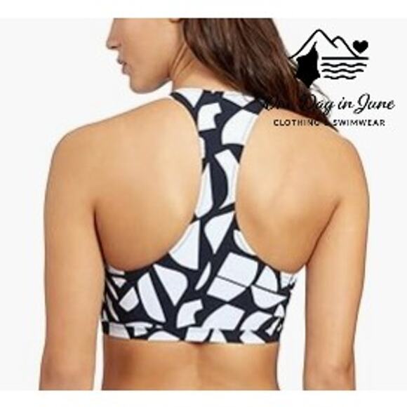 Gottex Free Sport Zip Crop Bikini Top Size 6 - Picture 2 of 6